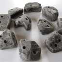 B5-BQD7-234H 25 Screw On Climbing Holds (25pcs Natural Gray)