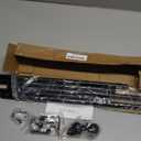 GXOACKJ Curtain Rods for windows 28-78 inch, 5/8 inch Decorative Matte Black Splicing Heavy Duty Metal Curtain Rod set with Brackets