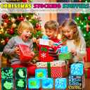 Squishy Fidget Toys Adults Stress Cube - Glow in The Dark Snowflakes Sensory Toys for Kids with Autism Stress Balls for Kids Teens Squeeze Squishy Toys Easter Basket Stuffers
