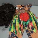 Mavoka Boys Costume Polynesia for Kids Halloween Party Cosplay 2-3T Brown