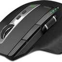 Rapoo Bluetooth Wireless Mouse, 4 Adjustable DPI Rechargeable, MultiDevice (3 Bluetooth+USB) Programmable Ergonomic Mouse with Side Roller, Laser Mouse for Laptop Desktop PC