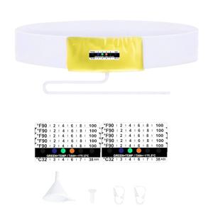 Urine Test Complete Kit with Refillable 24 oz Bag, Adjustable Hidden Belt, 10 Temperature Strips & Silicone Funnel, Discreet Reusable Urine Storage System for Lab Testing and Home Practice