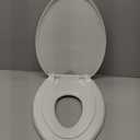 Little2Big Toilet Seat with Built-In Toddler Potty Training Seat, Slow Close, Easy to Install, Made in USA, ELONGATED, White