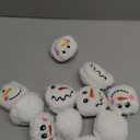 Aneco 12 Pack Snow Toy Ball Set Plush Snowmen Balls Snow Fight Ball with A Bag Realistic for Adult Kid Winter Game