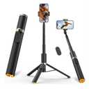 Vimose Phone Tripod & Selfie Stick with Remote, Portable, Lightweight for Video Recording Vlog, Extendable Travel Tripod Stand Compatible with iPhone Android, Black, 62"