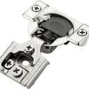 20 Pack 10 Pairs 3/8 Inch Overlay Soft Close Hinges for Kitchen Cabinet - Satin Nickel Hidden Stainless Steel Concealed Self Closing