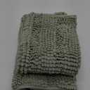  Chenille Bathroom Rugs Set Non-Slip Bath Mats for Bathroom Extra Soft and Absorbent Shaggy Bath Mats for Bathroom Floor Indoor Mat for Kitchen/Entryway (20" x 32" and 17" x 24"), Green Bay