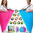 17 PCS Granny Pants Yard Game Easter Games Set, 2 Oversized Granny Pants Outdoor Games 10 Bouncy Balls, 2 Air Pumps, Outdoor Tossing Games for Adults Teens Party Backyard Lawn Family Reunion Gathering