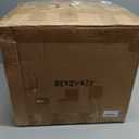 Vercraft 2 Pack Boucle Round Ottoman with Storage for Dorm,White and Gold