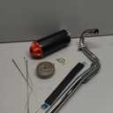 Motorcycle Muffler,28mm Exhaust Muffler with Heat Wrap, Motorcycle Exhaust Silencer for 50cc-125cc Dirt Bikes (CRF50/CRF70/XR50/SSR110/SSR125) Taotao DB10 DB14 Baja Xpro Apollo Rocketa TTR