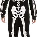 Spooktacular Creations Halloween Skeleton Costume, Family Matching Skeleton Costume for Halloween Cosplay Party (Small, Black)
