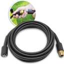 Sun Joe SPX-25H 25 Ft. Medium-Duty Pressure Washer Extension Hose, M22-15 MM Connectors, Compatible with Sun Joe SPX Series (Except SPX1500/1501), Manufacturer Original (Black)
