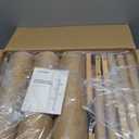 FUKUMARU Tall Cat Tree, 5 Tier Floor to Ceiling Cats Tower, Wall-Mounted Kitten Scratching Post, Wild Simulation Kittens Wall Shelves, Suitable for Climb, Scratch, Lookout and Play (BlanchedAlmond)