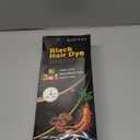 KAISASA Black Hair Dye Shampoo 3 in 1, Hair Color Shampoo for Women and Men, Hair Dye to Cover Gray Hair, Herbal Ingredient Shampoos for Grey Hair Coverage 500ml (Black)