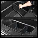 LUCKEASY 2PCS Front Trunk Mat & Front Trunk Divider for Tesla Model Y Juniper 2025 2026 (Not Fit Standard) Storage Separation for Model Y Juniper Accessories Black