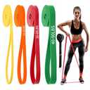 Resistance Bands for Working Out, 4-Level Pull Up Assist Bands Set with Door Anchor, Workout for Women and Men, Exercise Bands,Training, Plasticity, Physical Therapy at Home/Gym