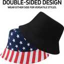 Sun Hats for Women Men Bucket Fisherman Summer Reversible Protection Ladies Beach Round Travel Packable Outdoor