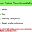 Wireless Camera Remote Control with Zoom for iPhone & Android, Bluetooth Camera Remote Shutter with Front/Rear Camera Switch for Photo & Video, Smartphone Bluetooth Clicker for TikTok.