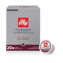 Illy Coffee K Cups - Pods For Keurig Machines Intenso Dark Roast Notes of Cocoa & Dried Fruit - Bold, Flavorful & Full-Bodied Flavor - No Preservatives 20 Count (BB: November 2, 2025)
