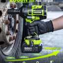 Robustrue Cordless Impact Wrench,1475Ft-lbs (2000N.m) 1/2 High Torque Brushless Impact Gun, 18V Power Impact Driver, 2 * 5000mAh Battery,5 Sockets, Brushless Variable Speeds for Car/Truck RV/Mower