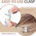 Dailyacc Layering Magnetic Necklace Clasp,18 K Gold and Silver Separator for Stackable Necklaces