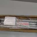 Matte Silver Shower Curtain Rod,1 Inch Diameter Stainless Steel Adjustable Spring Tension Rods 32 to 68",with Holders,Anti-Slip,Curtain Rods No Drilling(1 Pack)