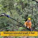Cordless 2-in-1 Pole Saw & Mini Chainsaw, 6-Inch Brushless, 9.3FT Reach for Tree Trimming & Pruning,limb branch cutter Compatible with DeWalt 20V Battery (Tool Only)