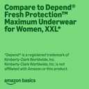 Amazon Basics Postpartum Incontinence Underwear for Women, Maximum Absorbency, Disposable, Bladder Leak Protection, Odor Control, XX-Large, Lavender, 42 Count (3 Packs of 14)