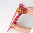 2 x Giiffu Valentines Day DIY Craft Gift Kit for Kids  60 Pack Cone-Shaped Clear Treat Bags with Wrapping Papers, Heart Tags & Cards for Classroom Exchange, School Parties & Valentine Goodie Bags (pink)