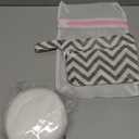 Organic Nursing Pads - 14 Washable Breast Pads for Breastfeeding, Wash Bag, Viscose Derived from Bamboo Reusable Nipple Covers for Breastfeeding Essentials, Soft & Absorbent (Pastel Touch, L 4.8")