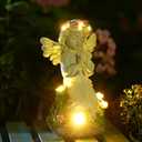 Pohabery Angel Garden Decor Statue Solar Angel Decorations for Yard Outdoor Decorations for Patio Gift for Mom