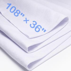 XSEINO Ice White Large Felt Fabric 108" X 36 "(3 Square Yards), 1.4 mm Thick Soft Felt Fabric Sheet for Crafts, White Series Colors Soft Nonwoven Fabric, Fit for Decoration, Sewing, DIY Crafts
