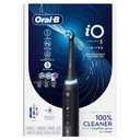 Oral-B Rechargeable Electric Toothbrush, iO5 Limited Deep Clean & Whiten, 5 Cleaning Modes, Visual Pressure Sensor to Protect Gums, Travel Case, 3 Brush Heads, Black