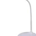 Bostitch Office KT-VLED1502-WHITE Gooseneck LED Desk Lamp with USB Charging Port, Dimmable, White