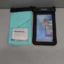 [Up to 8.5''] Floating Waterproof Phone Pouch 2 Pack, IPX8 Double Space Waterproof Phone Case with Lanyard for iPhone 17 16 15 Pro Max, Galaxy S26 Ultra, Cellphone Dry Bag Beach Cruise Essentials 2026 (Black & Green)