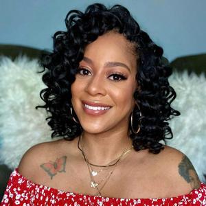 ToyoTree Ocean Wave Crochet Hair - 12 Inch 8 Packs Natural Black Mid-Length Curly Deep Wave Crochet Hair, Synthetic Ocean Wave Braiding Hair Extensions (12 Inch,1B-8P)