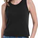 Women's 100% Merino Wool Sweater Vest Business Sleeveless Soft Tank Tops Lightweight Crewneck Casual Tank 2026 Summer M