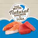Purina Friskies Ocean Favorites Wet Cat Food Pate and Meaty Bits Variety Pack With Salmon and Tuna - (Pack of 24) 5.5 oz. Cans (EXP 09/30/27)