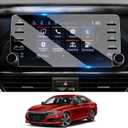 Moonlinks Compatible with Honda Accord 2018 2019 2020 2021 2022 Tempered Glass Screen Protector,High Definition 9H Hardness Tempered Glass 8-inch Screen Protector (Not fit for 7-Inch 7 Holes)