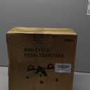 Under Desk Bike Pedal Exerciser Mini Bike for Leg/Arm Bike Foldable Peddler with LCD Display for Home/Office (GREY)