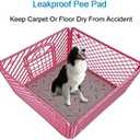 Peepeego 2Pack 36x36 Dog Pads Washable and Free Dog Comb, Reusable Puppy Pads with Fast Absorbent, Waterproof, Non Slip Incontinence Pads for Training, Whelping, for Playpen, Crate, Kennel