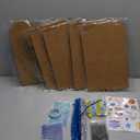 Cinrobiye 6 Set DIY Hanukkah Gingerbread Houses Craft Kits Paint Chanukah Cardboard Houses Box Make You Own 3D Hanukkah House for Home Classroom Winter Holiday Fun Party Game Decorating Art Project