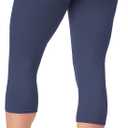 LMB High Waisted Leggings for Women - High Classic Waistband - Extra Soft Fabric, Perfect for Lounging, Yoga (Small-X-Large, Black Iris)