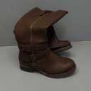 Women's Brown Knee High Boots Fashion Comfortable Riding Boots For Women Low Heel With Zipper Size 7