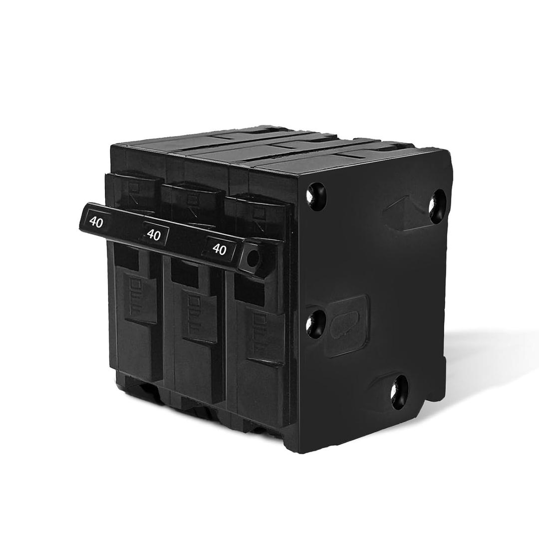 Q340 40-Amp 3-Pole Circuit Breaker Compatible with Siemens, 120/240V Fits EQ, EQL, SEQ, EQG, PL & ES Load Centers Plug-in Thermal Magnetic Protection (Standard Replacement)