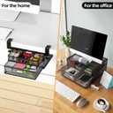 Under Desk Drawer Organizer No Drilling Under Desk Storage Drawer Organizer Metal Under Desk Drawer Suitable for Home and Office(13 Inch)