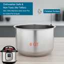 Replacement Pot for Instant Pot 8-Qt, 304 (18/8) Stainless Steel Inner Pot for Instant Pot 8-Quart, Upgrade Insert for Instantpot, Liner for Insta Pot 8 Qt with Thick Bottom, Non-Toxic (No Teflon)