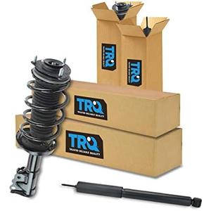 TRQ Front and Rear Complete Strut Assembly & Shock Absorber Kit Complete Strut & Coil Spring Assembly Compatible with 2006-2011 Honda Civic