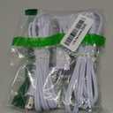 16/3 Short Extension Cord 6 FT 2 Pack, White Extension Cord Flexible & Durable, Indoor 3 Prong Power Cable, Suitable for Home and Office, 13 Amp 1625 Watt 125VAC 16AWG, ETL Listed