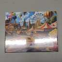 500 Pieces Puzzles for Adults, Amusement Park Jigsaw Puzzles with Food Trucks for Youths Family and Adults Fun Party Challenging Food Family Decoration (23 x 15 in)